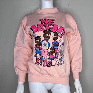 Vintage 1990s We Bay Bay Kids Sweatshirt, Hot Sweats Size XS, 90s Flea Market